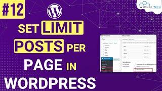 How to Limit the Number of Posts Per Page - WordPress for Beginners - In Hindi