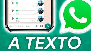 Cómo PASAR a TEXTO los AUDIOS de WHATSAPP!!!