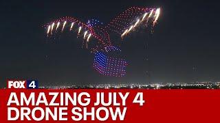 WATCH: Irving Sparks and Stripes Drone Show