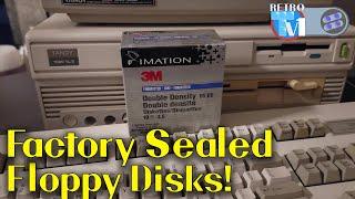 Unboxing Factory Sealed 720KB Floppy Disks & Playing Games on my Tandy 1000 TL/2