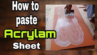 How to paste acrylam sheet | ACRYLIC SHEET | Sree Hari Constructions | Interior works