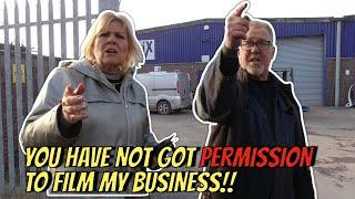 YOU HAVE NOT GOT PERMISSION TO FILM MY BUSINESS!! with  @DJAUDITS  