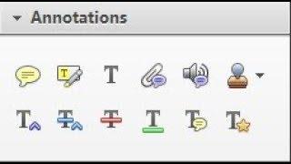 How to comment on adobe pdf document by using annotation commenting tool