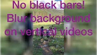 Blur backgrounds of vertical iMovie clips