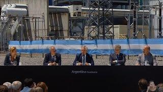 Inauguración de obras de expansión de la Central Térmica Ensenada Barragán, Buenos Aires