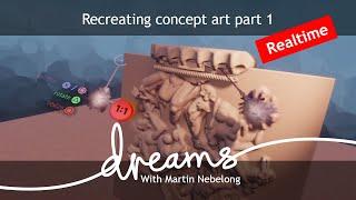 Andrée Wallin digital painting recreated in Dreams - Part 1