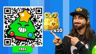 FREE GIFT  CHRISTMAS QR CODE | NEW PIN QR CODE | BRAWL STARS QR CODES