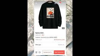 sweater hoodie oversize beli di tiktok @racunbelanja90 jangan lupa subscribe like youtube aku