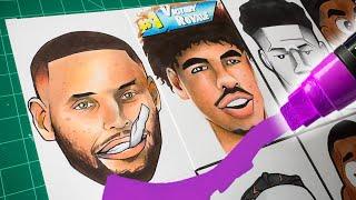 NBA Stars Drawn In WILD Art Styles! 