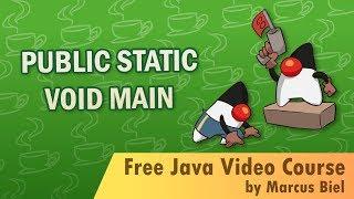 Java for Beginners 14 - public static void main