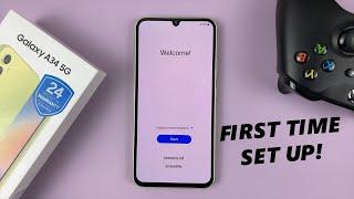 Samsung Galaxy A34 5G First Time Set Up For Beginners