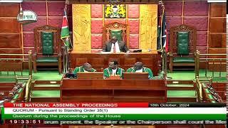 NATIONAL ASSEMBLY | WEDNESDAY, 16TH OCTOBER 2024 | AFTERNOON SESSION