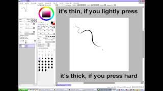 Paint Tool Sai -How to use pen pressure (read the description)