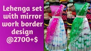 #LehengaSet#  #mirrorworkborder designs#@Rakshitha Sri fashions