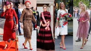 ROYAL QUEEN MAXIMA MOST STUNNING APPEARANCES FOR FASHION AND ADORABLE DESIGNS OF DRESSES