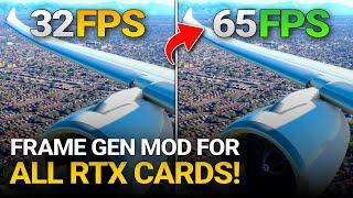 MSFS Frame Gen Mod For ALL RTX NVIDIA GPUs - Setup Guide and Analysis