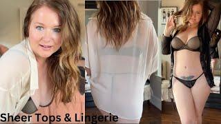 Sheer Tops & Lingerie Try On | Smell Great w/ DOSSIER Fragrance Dupes