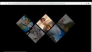 تنسيق جميل للصور بواسطة ال Css3 Diamond Grid with CSS and HTML   Pure CSS3 Triangle Layout Design