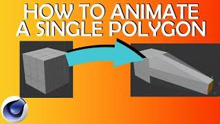 How to animate a single polygon/face  - Cinema 4D 2023