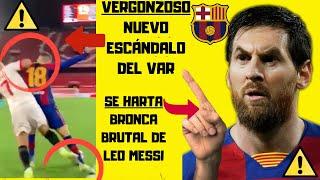 BRONCA BRUTAL de LEO MESSI NUEVO ESCÁNDALO del VAR contra el BARÇA JUNIOR FIRPO, MEMPHIS DEPAY 