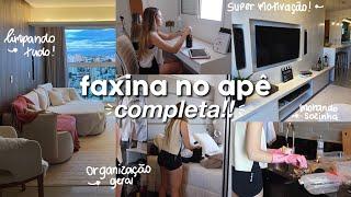 FAXINA NO APARTAMENTO | limpando e organizando tudo!! #cleaningmyhouse