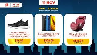 Shopee 11.11 Spike Day Midnight Brands Flash Sale