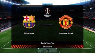 Barcelona vs Manchester United UEL Gameplay #pes2021 #uefaeuropaleague