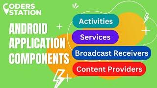  Android Application Components | How to use Android Components 