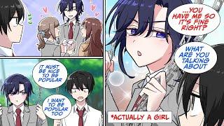 ［Manga dub］My best friend who is popular with girls is a girl!?!［RomCom］