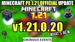  Minecraft Pe 1.21.0.20 Official Version Released | Minecraft 1.21.0.20 Update |