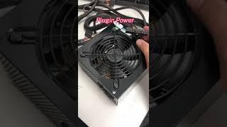 how to turn on a power supply without a motherboard! #shorts #pc