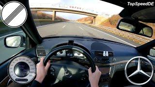 MERCEDES BENZ W211 E350 POV *TOPSPEED* DRIVE ON AUTOBAHN 272HP