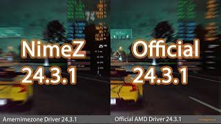 NimeZ Driver 24.3.1 vs Radeon Software Driver 24.3.1 on Vega iGPU