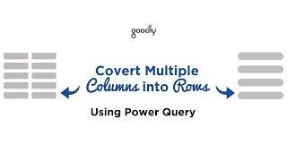 Convert Multiple Columns into Rows