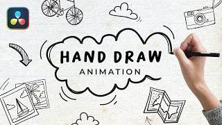 Hand Draw Animation Effect in Davinci Resolve