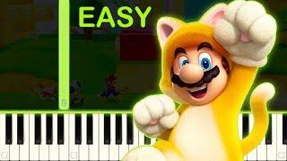 SUPER MARIO 3D WORLD - EASY Piano Tutorial