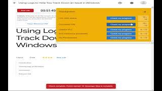 Using Logs to Help You Track Down an Issue in Windows Coursera July 2022