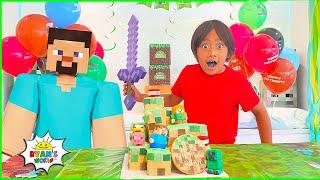 Ryan's Birthday Special Minecraft theme with Kaji Family B-Day !