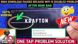 Bgmi Download Paused Because Wifi Is Disabled Problem 2024 | Bgmi Obb Service is Running Problem