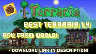 Best AFK Farm World Download! (IOS/ANDROID) (HappyDays World!) | Terraria 1.4