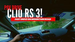 CLIO RS 3 197 // POV DRIVE - Fast drive on mountain roads - [TEST Quaife + 12x61]