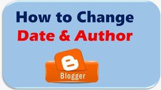 How to remove date and author in blogger