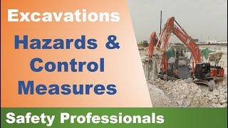 Excavations - Hazards and Control Measures - safety training
