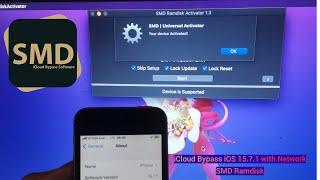 iCloud Bypass iOS 15.7.1 with Network SMD Ramdisk