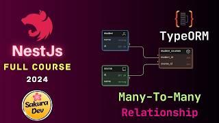 NestJs Full Course -9: Many To Many Relationships with Type ORM