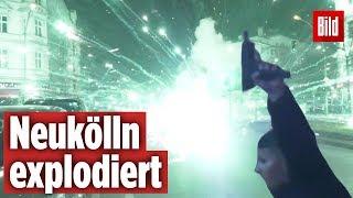 Kugelbomben-Böller explodiert in Neukölln | Silvester-Krieg in Berlin