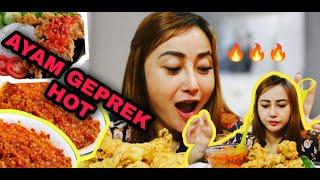 ASMR MUKBANG 1/2 KG sambal +ayam geprek paling enak! #mukbang #kuliner