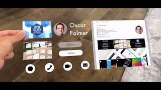 AR Business Card Concept made with ARKit