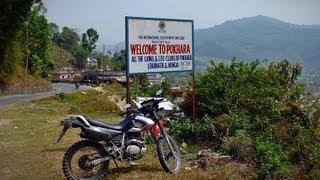 Kathmandu to Pokhara on a motorcycle