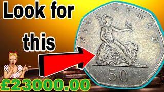 UK 50 Pence 1997 Coin worth up $10,0000 !! Most Expensive Fifty pence to Look for!!"